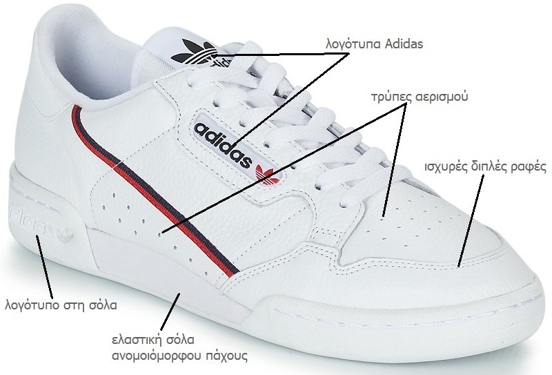 παπούτσια sneakers Adidas Continental 80