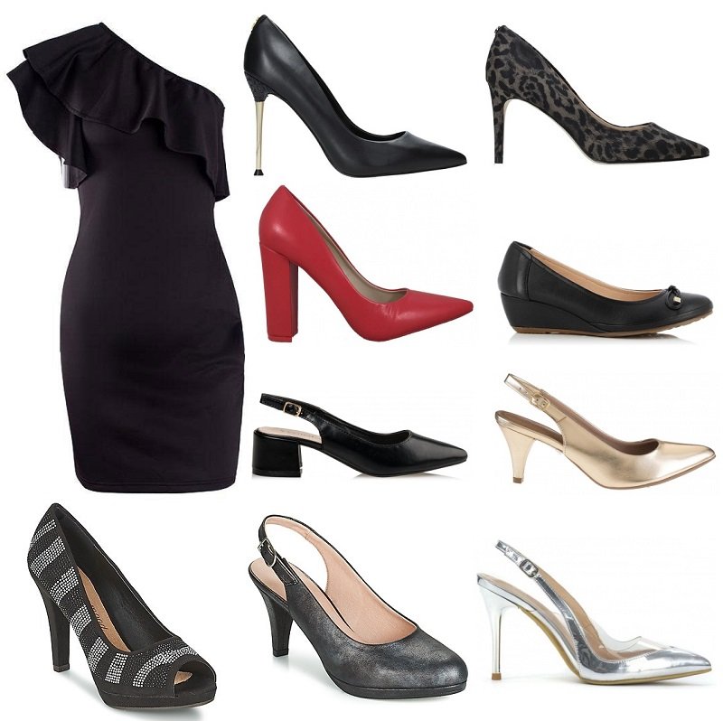 συνδυασμός γοβάκια με φόρεμα