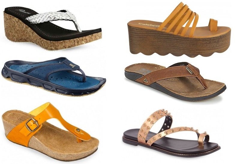 καλοκαιρινές παντόφλες με διχάλα